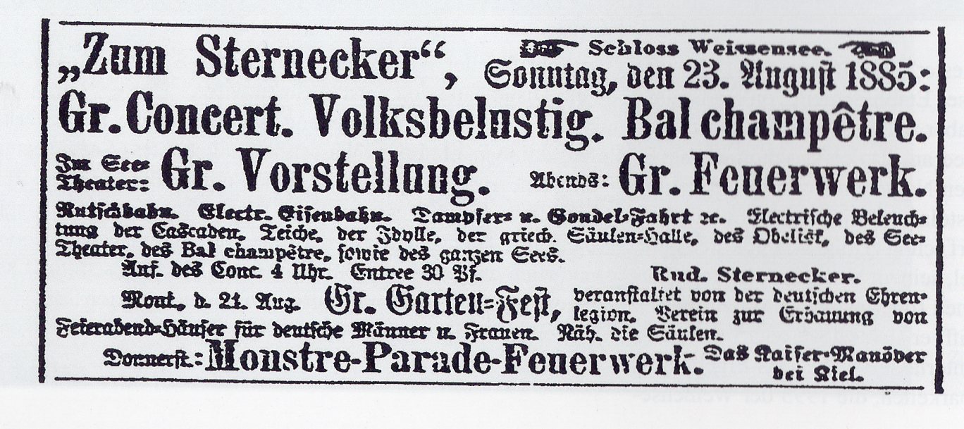Berlin-Weissensee-Weisser See-Sternecker-1885-Foto Weissenseer Heimatfreunde e.V.